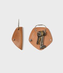 Grove Card Holder & Key Wrap Gift Set - Pebbled Tan