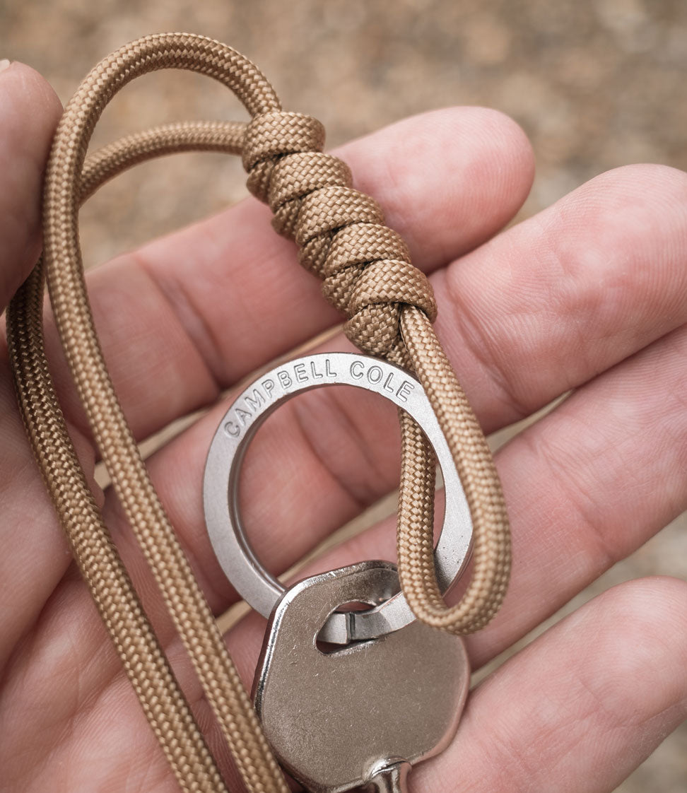 Simple Key Lanyard - Tan
