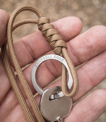Simple Key Lanyard - Tan