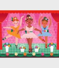 Petit Collage - Two-sided On The Go Puzzle - Ballerinas