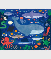 Petit Collage - Two-sided On The Go Puzzle - Under The Sea