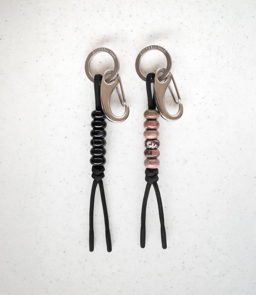 Beaded Key Knot - Black