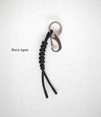 Beaded Key Knot - Black