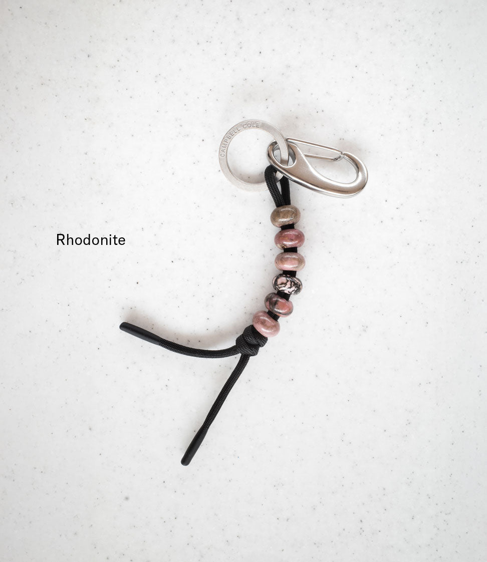 Beaded Key Knot - Black