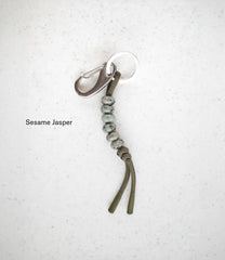 Beaded Key Knot - Olive