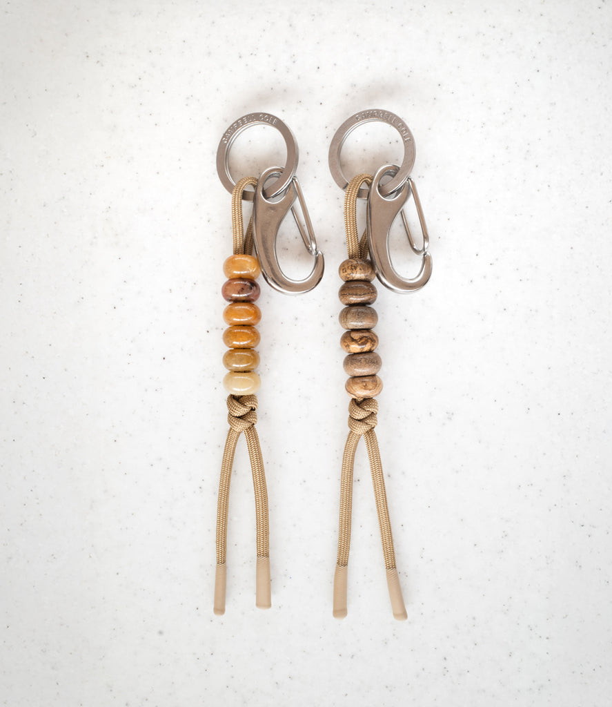 Beaded Key Knot - Tan