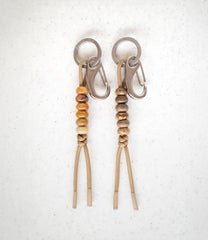 Beaded Key Knot - Tan