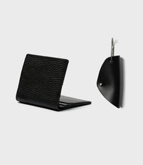 Elm Compact Wallet & Key Wrap Gift Set - Black