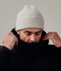Park Beanie - Natural - Made in Scotland, UK