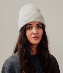 Park Beanie - Natural - Made in Scotland, UK