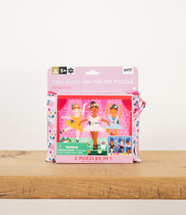 Petit Collage - Two-sided On The Go Puzzle - Ballerinas