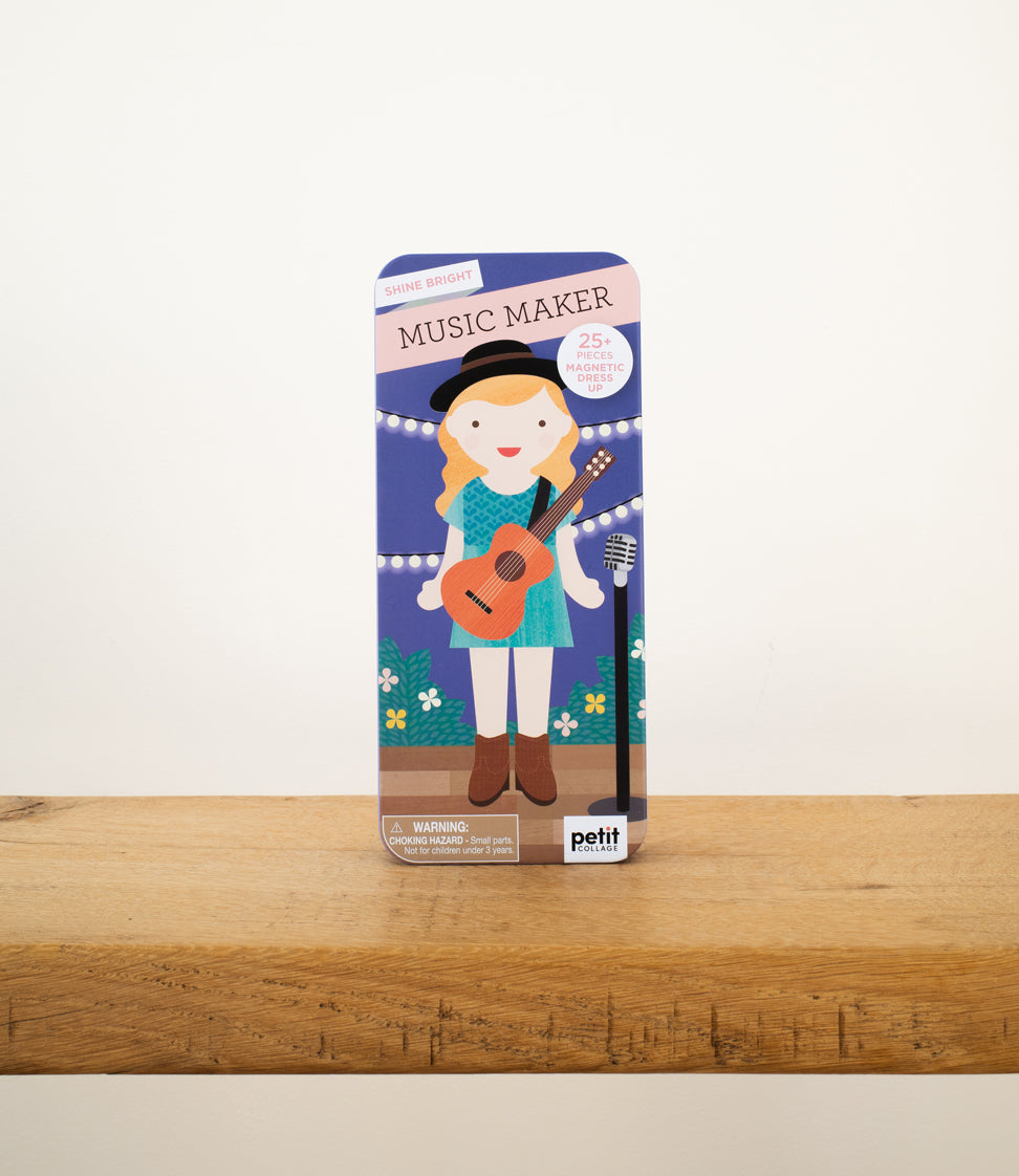 Petit Collage - Shine Bright Magnetic Dress Up Toys - Music Maker