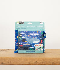 Petit Collage - Two-sided On The Go Puzzle - Under The Sea