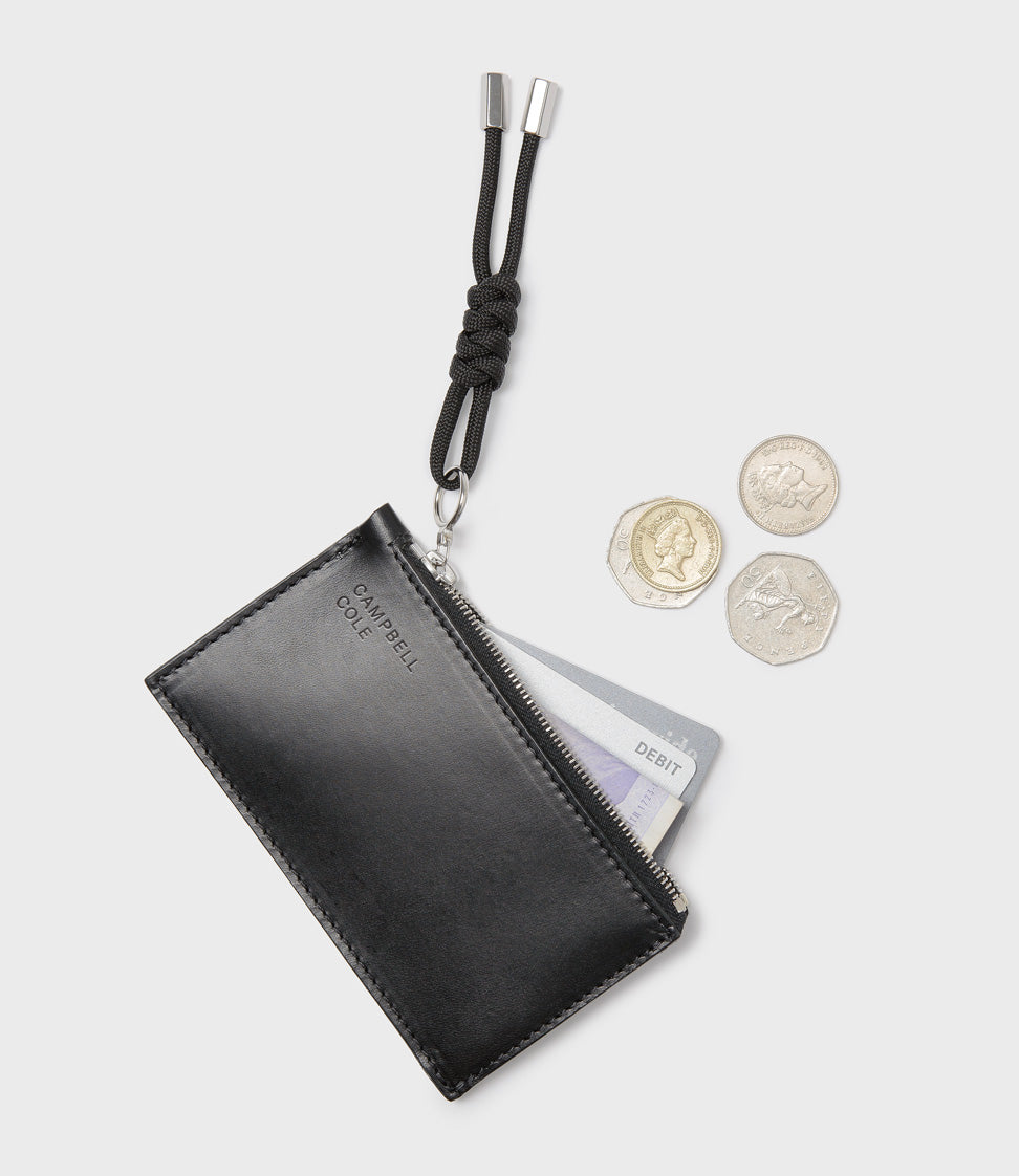 Simple Coin Pouch, Puller - Black