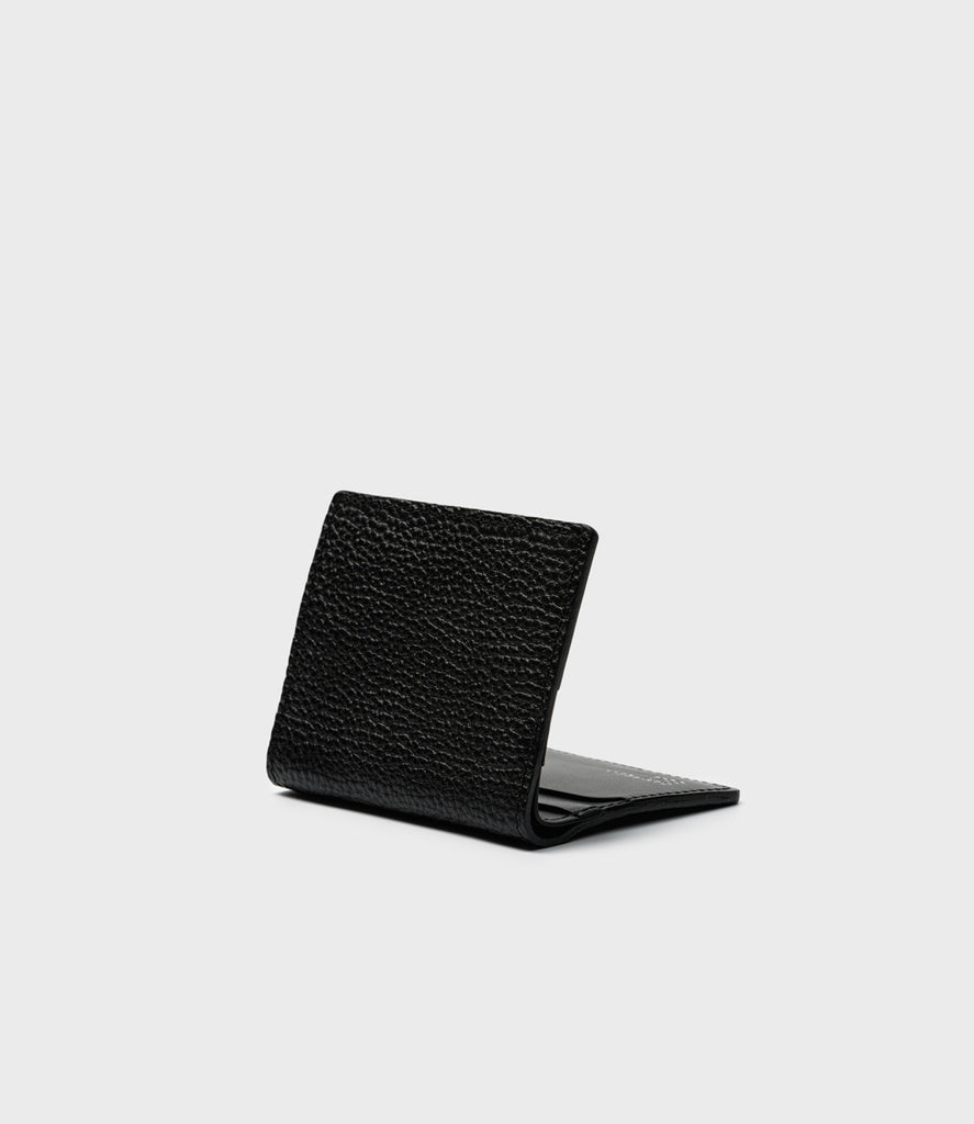 Elm Compact Wallet - Pebbled Black - Rebel