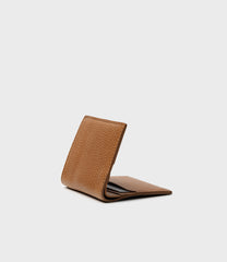 Elm Compact Wallet - Pebbled Tan