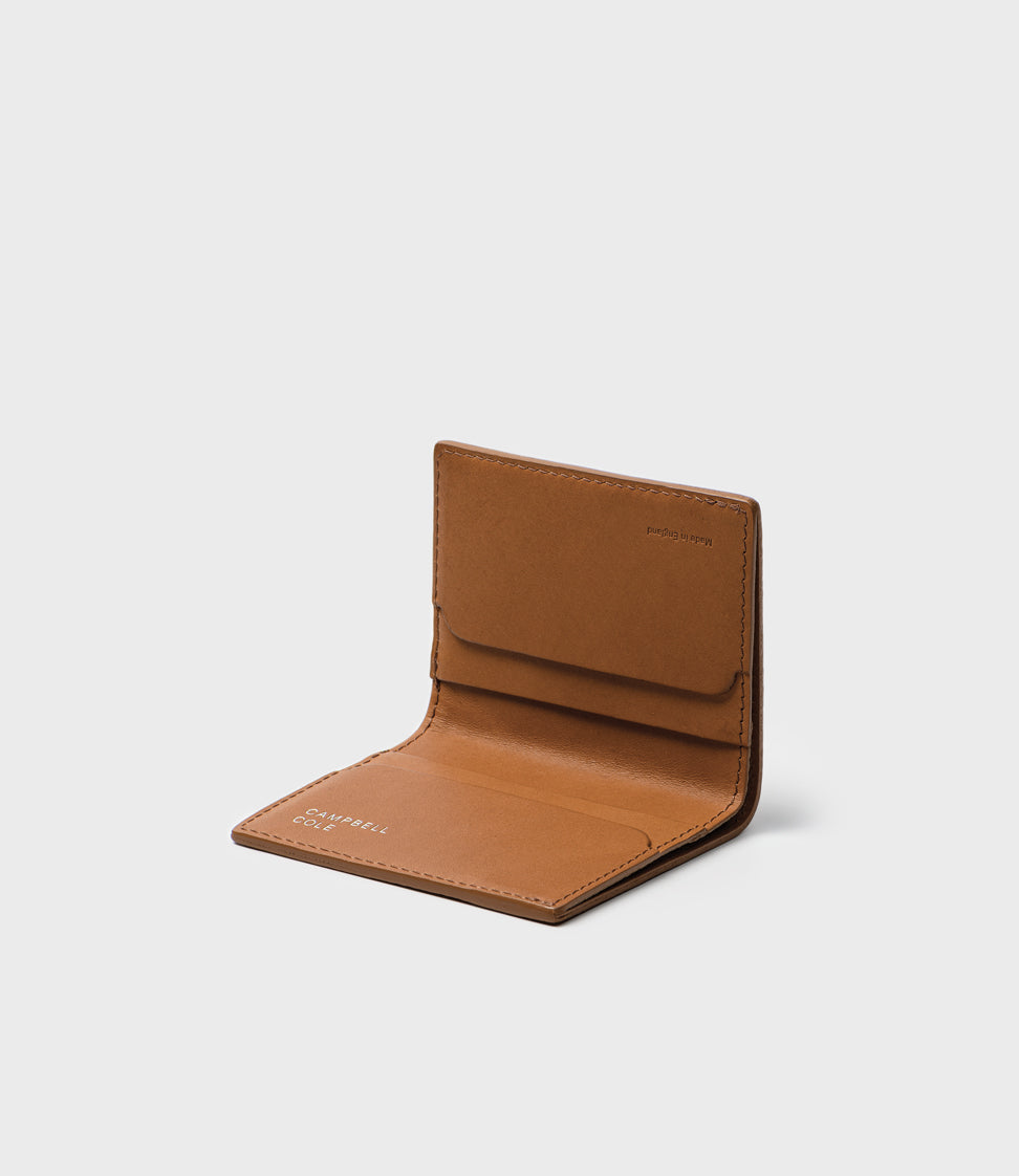 Elm Compact Wallet - Pebbled Tan