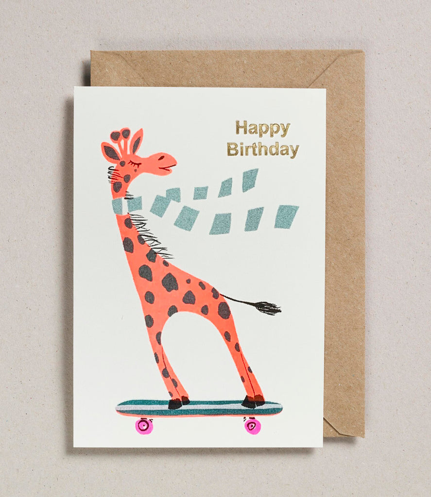 Happy Birthday Giraffe Card