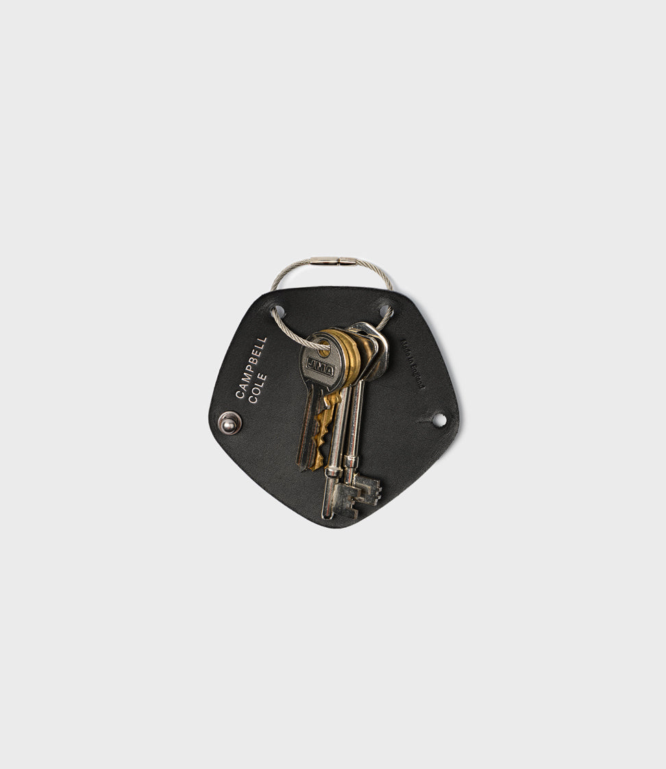 Simple Key Wrap - Pebbled Black - Rebel