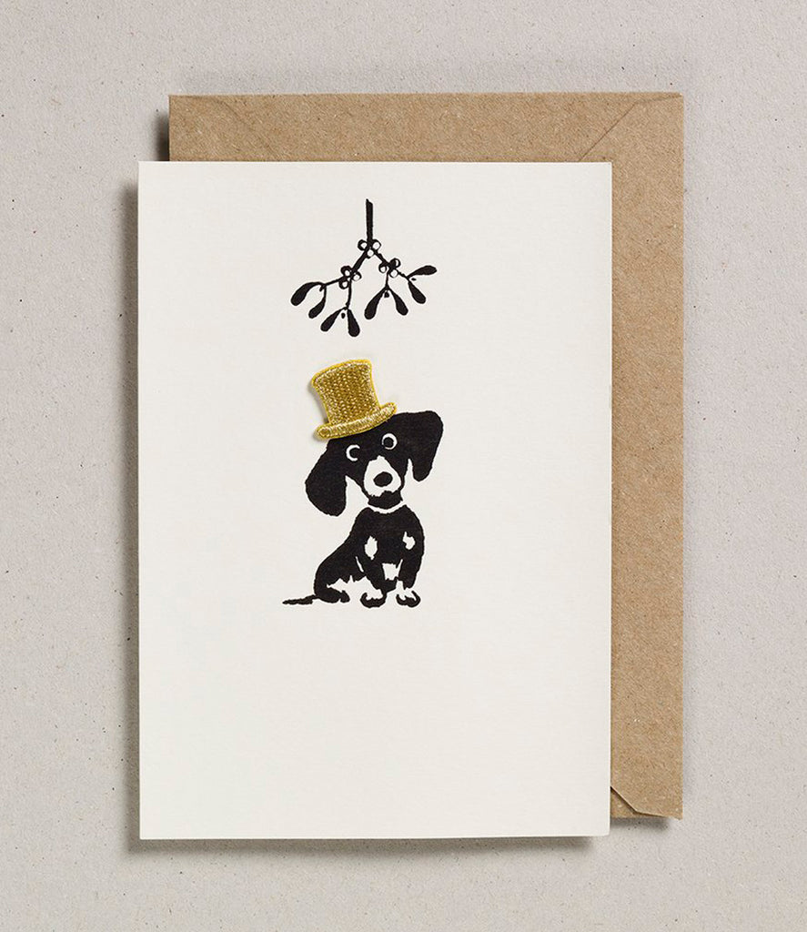 Iron on Dog Charm Card