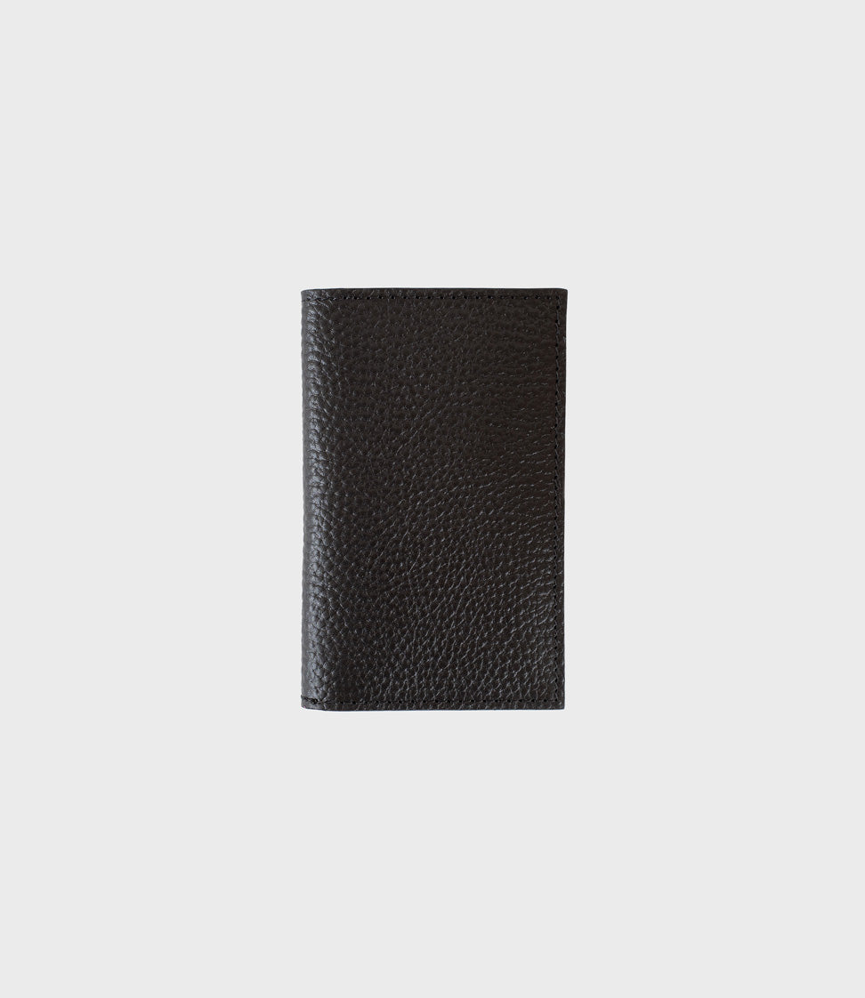 Peveril Card Wallet - Pebbled Black - REBEL