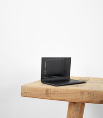 Peveril Card Wallet - Pebbled Black - REBEL