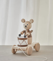 Dottie Maie - Cuthbert - Wooden Bear Drummer Toy